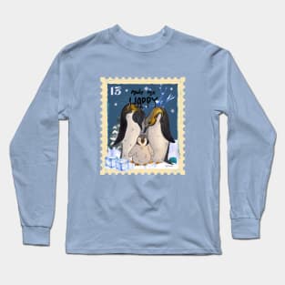 Penguin Family Makes Me Happy Long Sleeve T-Shirt